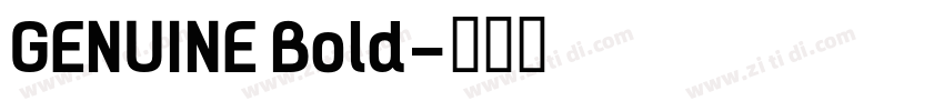 GENUINE Bold字体转换
